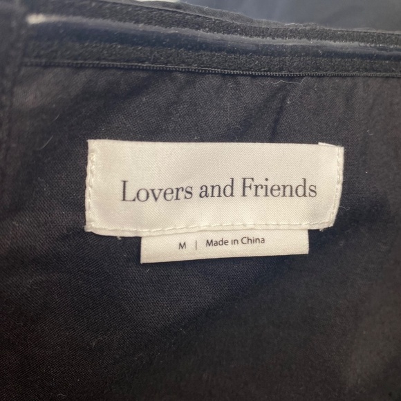 LOVERS & FRIENDS Octavia Crop Top Cotton Black Size M - Picture 5 of 6